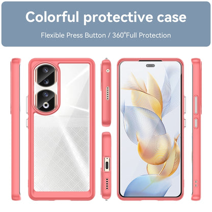 For Honor 90 Pro Colorful Series Acrylic Hybrid TPU Phone Case(Red) - Honor Cases by PMC Jewellery | Online Shopping South Africa | PMC Jewellery | Buy Now Pay Later Mobicred