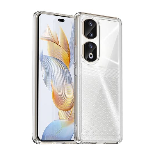 For Honor 90 Pro Colorful Series Acrylic Hybrid TPU Phone Case(Transparent) - Honor Cases by PMC Jewellery | Online Shopping South Africa | PMC Jewellery | Buy Now Pay Later Mobicred