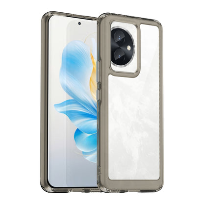 For Honor 100 Colorful Series Acrylic Hybrid TPU Phone Case(Transparent Grey) - Honor Cases by PMC Jewellery | Online Shopping South Africa | PMC Jewellery | Buy Now Pay Later Mobicred