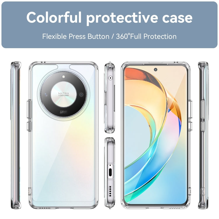 For Honor Magic6 Lite 5G Colorful Series Acrylic Hybrid TPU Phone Case(Transparent) - Honor Cases by PMC Jewellery | Online Shopping South Africa | PMC Jewellery | Buy Now Pay Later Mobicred