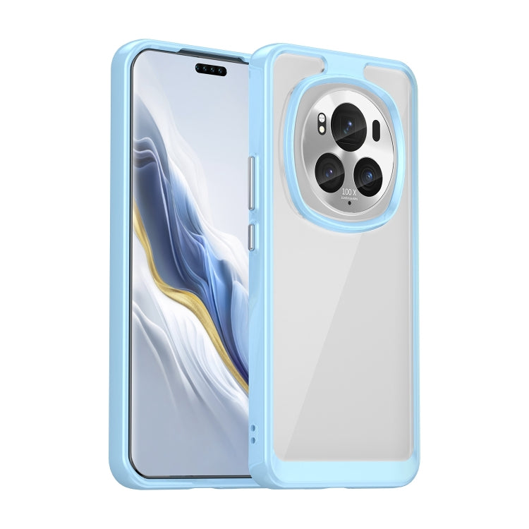 For Honor Magic6 Pro 5G Colorful Series Acrylic Hybrid TPU Phone Case(Blue) - Honor Cases by PMC Jewellery | Online Shopping South Africa | PMC Jewellery | Buy Now Pay Later Mobicred