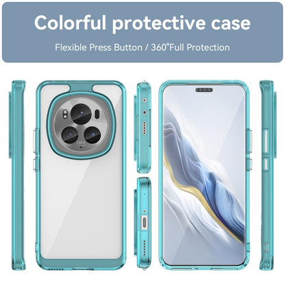 For Honor Magic6 Pro 5G Colorful Series Acrylic Hybrid TPU Phone Case(Transparent Blue) - Honor Cases by PMC Jewellery | Online Shopping South Africa | PMC Jewellery | Buy Now Pay Later Mobicred