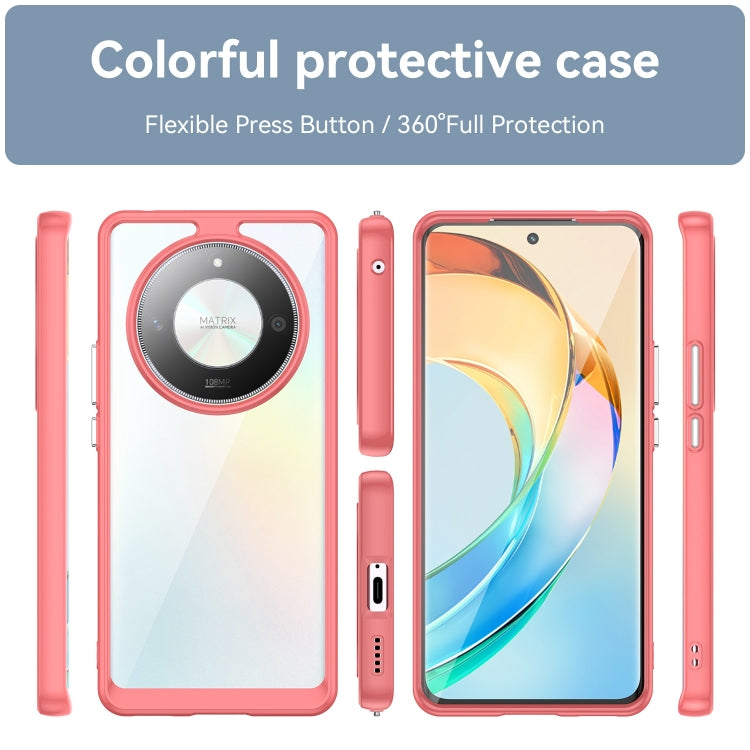 For Honor X50 GT Colorful Series Acrylic Hybrid TPU Phone Case(Red) - Honor Cases by PMC Jewellery | Online Shopping South Africa | PMC Jewellery | Buy Now Pay Later Mobicred