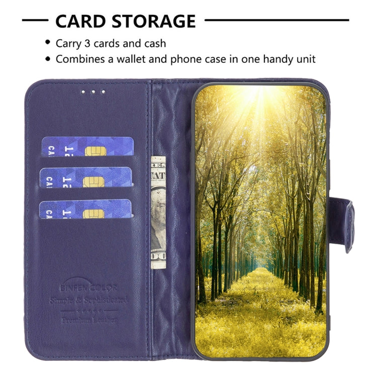 For iPhone 16 Pro Max Diamond Lattice Wallet Flip Leather Phone Case(Blue) - iPhone 16 Pro Max Cases by PMC TechLife | Online Shopping South Africa | PMC TechLife | Buy Now Pay Later Mobicred
