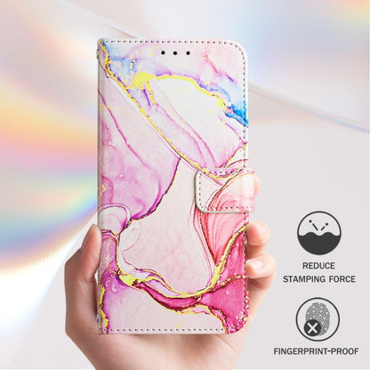 For iPhone 16 Plus PT003 Marble Pattern Flip Leather Phone Case(Rose Gold) - iPhone 16 Plus Cases by PMC Jewellery | Online Shopping South Africa | PMC Jewellery | Buy Now Pay Later Mobicred