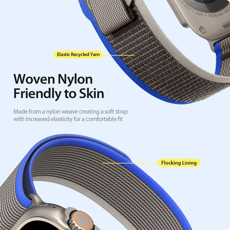 For Apple Watch 3 42mm DUX DUCIS YJ Series Nylon Watch Band(Blue) - Watch Bands by DUX DUCIS | Online Shopping South Africa | PMC Jewellery | Buy Now Pay Later Mobicred