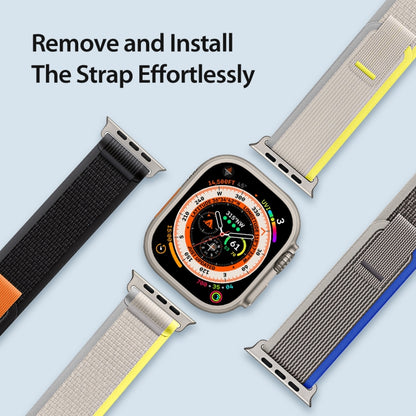 For Apple Watch 2 42mm DUX DUCIS YJ Series Nylon Watch Band(Blue) - Watch Bands by DUX DUCIS | Online Shopping South Africa | PMC Jewellery | Buy Now Pay Later Mobicred