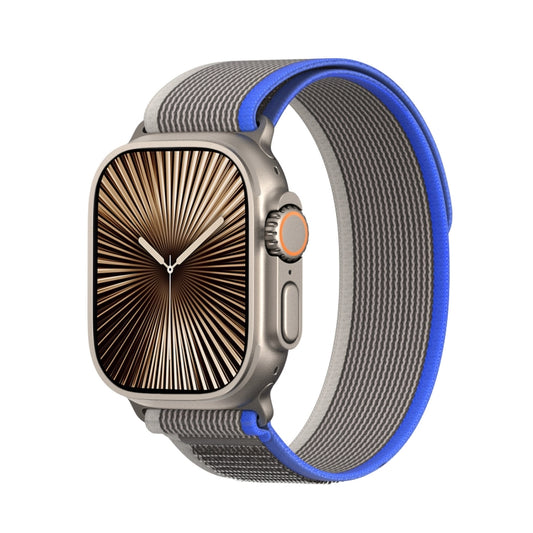 For Apple Watch 10 42mm DUX DUCIS YJ Series Nylon Watch Band(Blue) - Watch Bands by DUX DUCIS | Online Shopping South Africa | PMC Jewellery | Buy Now Pay Later Mobicred