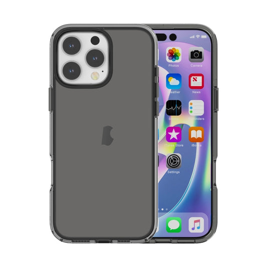 For iPhone 16 Pro Shockproof Terminator Transparent Phone Case(Grey) - iPhone 16 Pro Cases by PMC Jewellery | Online Shopping South Africa | PMC Jewellery | Buy Now Pay Later Mobicred