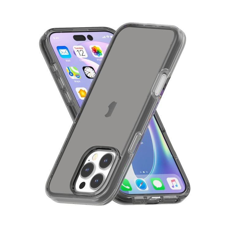 For iPhone 16 Pro Shockproof Terminator Transparent Phone Case(Grey) - free shipping - PMC TechLife - Order now!