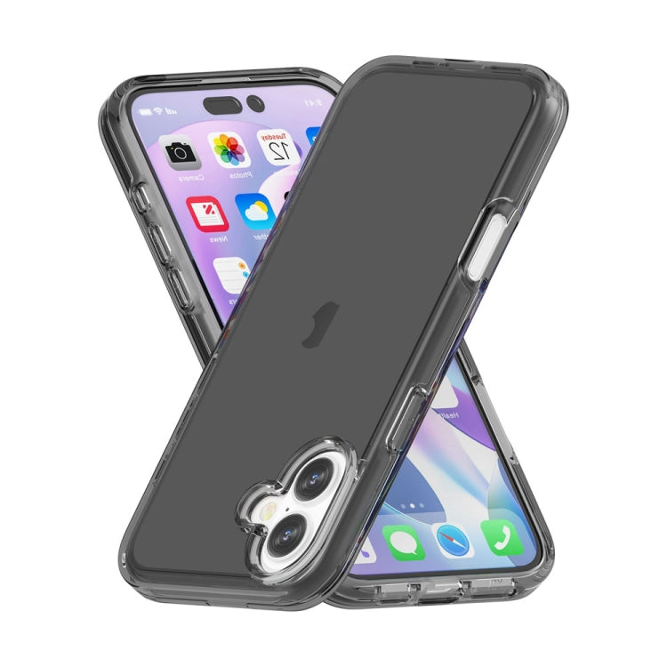 For iPhone 16 Plus Shockproof Terminator Transparent Phone Case(Grey) - iPhone 16 Plus Cases by PMC Jewellery | Online Shopping South Africa | PMC Jewellery | Buy Now Pay Later Mobicred