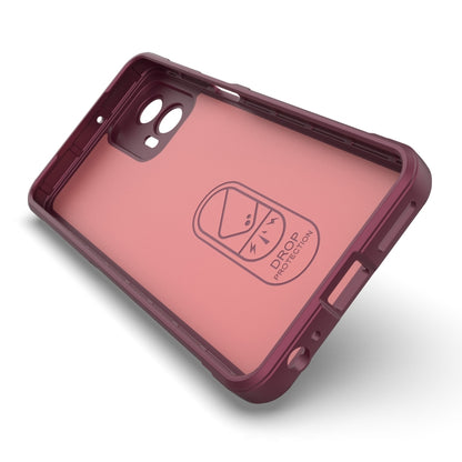 For Motorola Moto G73 5G Magic Shield TPU + Flannel Phone Case(Dark Grey) - Motorola Cases by PMC Jewellery | Online Shopping South Africa | PMC Jewellery | Buy Now Pay Later Mobicred