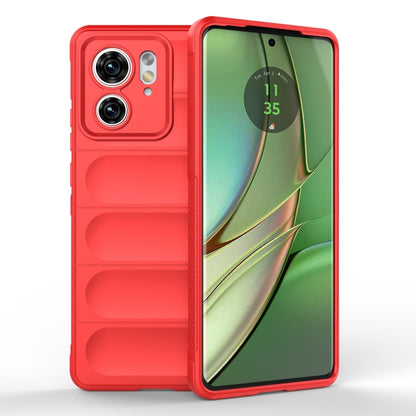 For Motorola Edge 40 5G Magic Shield TPU + Flannel Phone Case(Red) - Motorola Cases by PMC Jewellery | Online Shopping South Africa | PMC Jewellery | Buy Now Pay Later Mobicred