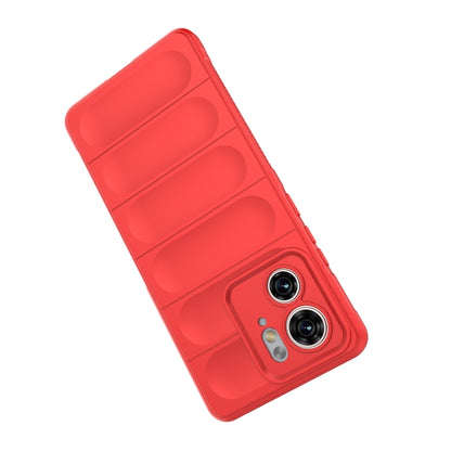 For Motorola Edge 40 5G Magic Shield TPU + Flannel Phone Case(Red) - Motorola Cases by PMC Jewellery | Online Shopping South Africa | PMC Jewellery | Buy Now Pay Later Mobicred