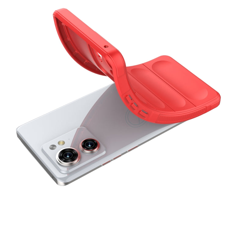 For Motorola Edge 40 5G Magic Shield TPU + Flannel Phone Case(Red) - Motorola Cases by PMC Jewellery | Online Shopping South Africa | PMC Jewellery | Buy Now Pay Later Mobicred