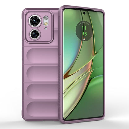 For Motorola Edge 40 5G Magic Shield TPU + Flannel Phone Case(Purple) - Motorola Cases by PMC Jewellery | Online Shopping South Africa | PMC Jewellery | Buy Now Pay Later Mobicred