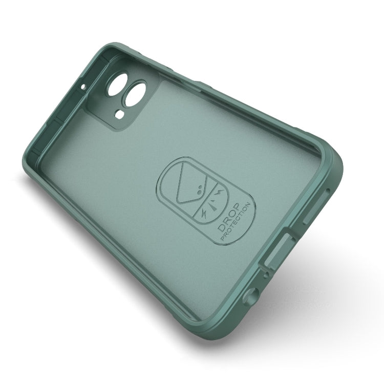 For Motorola Moto G34 5G Magic Shield TPU + Flannel Phone Case(Grey) - Motorola Cases by PMC Jewellery | Online Shopping South Africa | PMC Jewellery | Buy Now Pay Later Mobicred