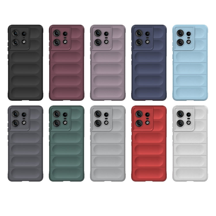 For Motorola Edge 50 Pro 5G Global Magic Shield TPU + Flannel Phone Case(Dark Green) - Motorola Cases by PMC TechLife | Online Shopping South Africa | PMC TechLife | Buy Now Pay Later Mobicred
