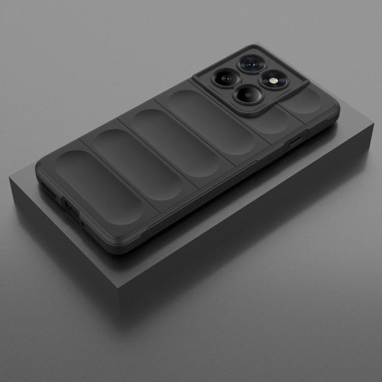 For Motorola Edge 60 Pro 5G Magic Shield TPU + Flannel Phone Case(Black) - free shipping - PMC TechLife - Order now!