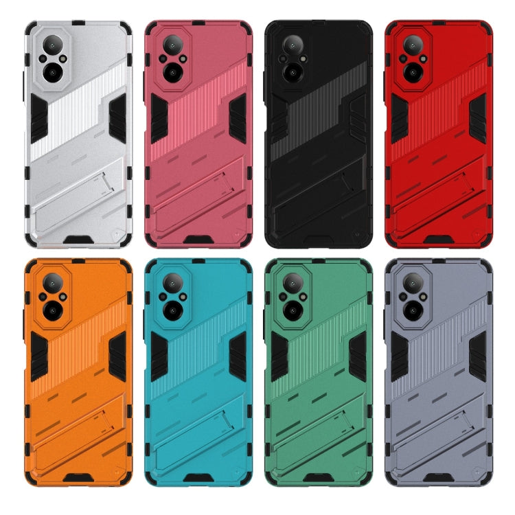 For Realme C67 4G Global Punk Armor 2 in 1 PC + TPU Phone Case with Holder(Blue) - Realme Cases by PMC TechLife | Online Shopping South Africa | PMC TechLife | Buy Now Pay Later Mobicred