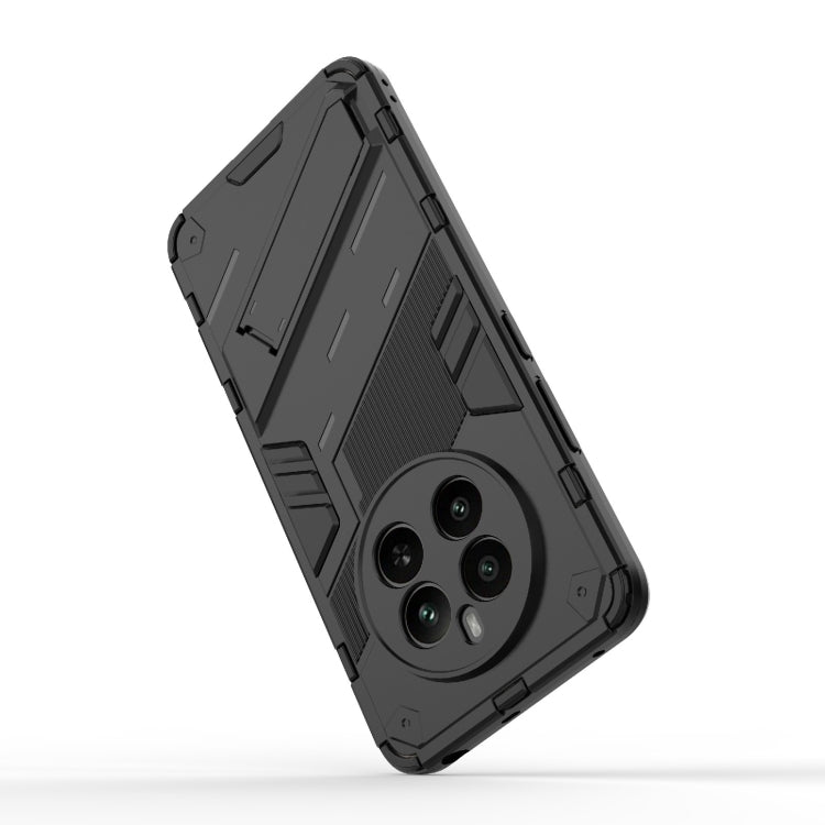 For Realme 12+ 5G Global Punk Armor 2 in 1 PC + TPU Phone Case with Holder(Light Red) - Realme Cases by PMC TechLife | Online Shopping South Africa | PMC TechLife | Buy Now Pay Later Mobicred