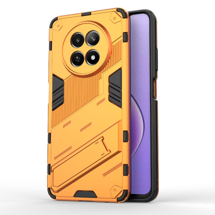 For Realme 12 5G Global Punk Armor 2 in 1 PC + TPU Phone Case with Holder(Orange) - Realme Cases by PMC Jewellery | Online Shopping South Africa | PMC Jewellery | Buy Now Pay Later Mobicred