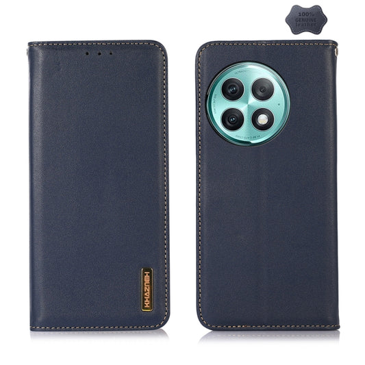 For OnePlus Ace 2 Pro KHAZNEH Nappa Top Layer Cowhide Leather Phone Case(Blue) - OnePlus Cases by PMC Jewellery | Online Shopping South Africa | PMC Jewellery | Buy Now Pay Later Mobicred