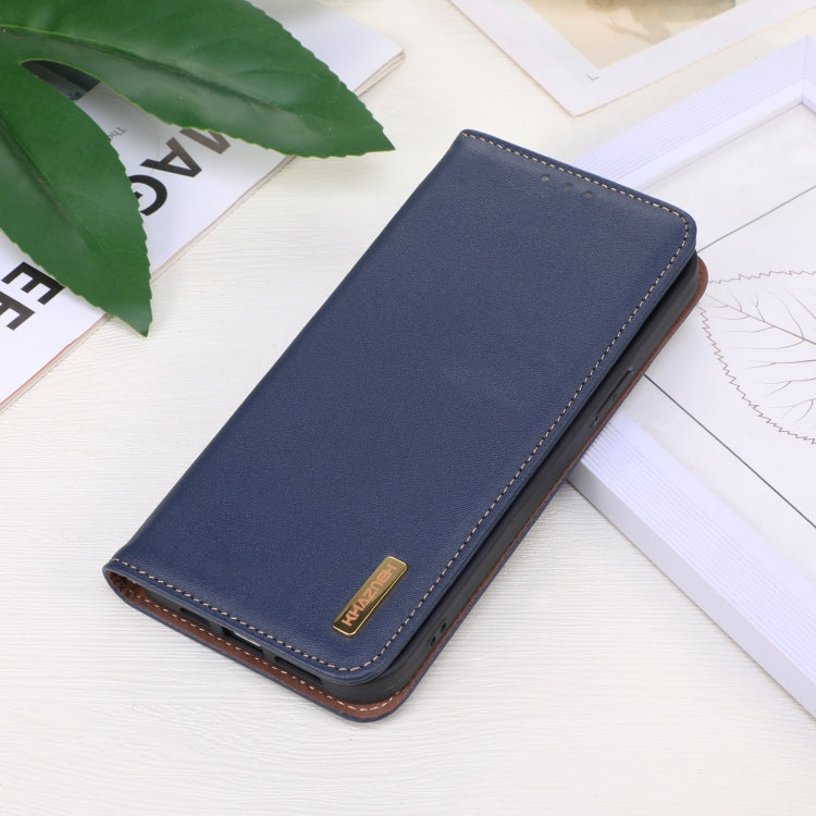 For OnePlus Nord CE4 5G Global KHAZNEH Nappa Top Layer Cowhide Leather Phone Case(Blue) - free shipping - PMC TechLife - Order now!