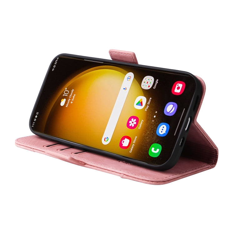 For Samsung Galaxy S24 Ultra BETOPNICE Dual-side Buckle Leather Phone Case(Pink) - Galaxy Phone Cases by BETOPNICE | Online Shopping South Africa | PMC Jewellery | Buy Now Pay Later Mobicred