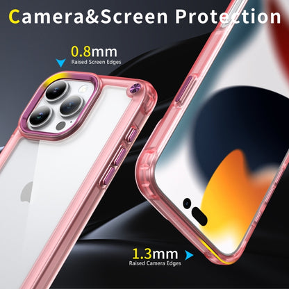 For iPhone 16 Pro Max Skin Feel TPU + PC Phone Case(Transparent Pink) - iPhone 16 Pro Max Cases by PMC Jewellery | Online Shopping South Africa | PMC Jewellery | Buy Now Pay Later Mobicred