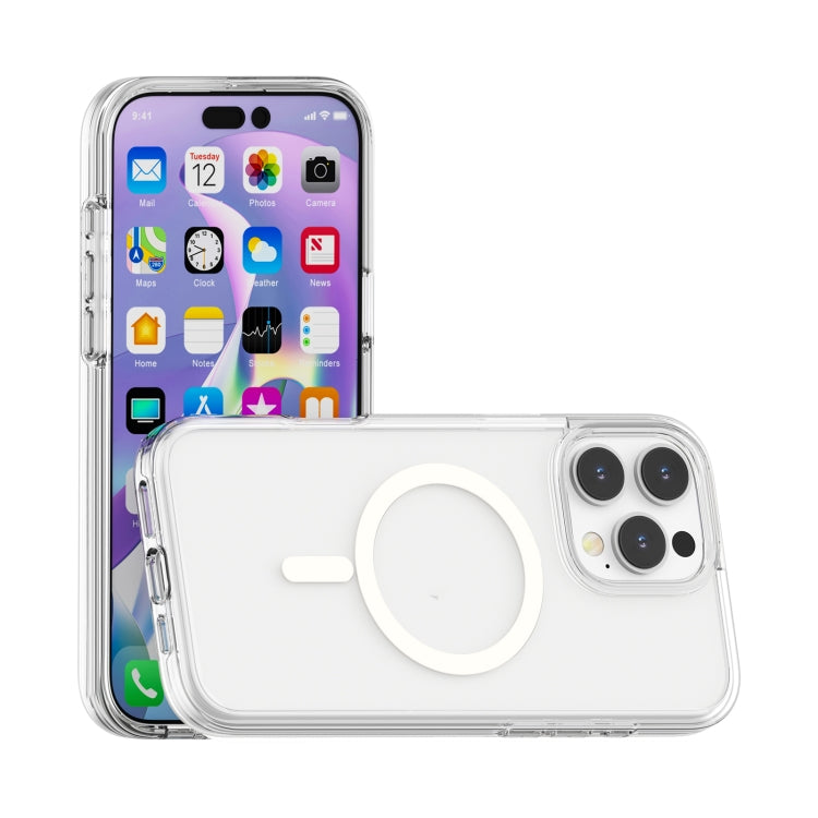 For iPhone 16 Pro Max Terminator Style Transparent MagSafe Magnetic Phone Case(Transparent) - iPhone 16 Pro Max Cases by PMC Jewellery | Online Shopping South Africa | PMC Jewellery | Buy Now Pay Later Mobicred