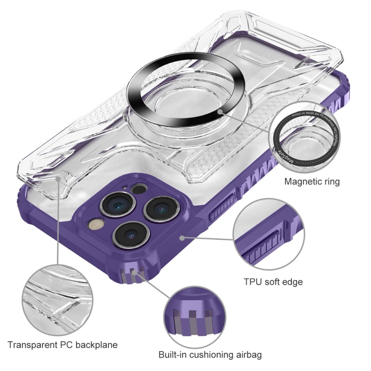 For iPhone 11 Pro CD Texture Magsafe Phone Case(Dark Purple) - iPhone 11 Pro Cases by PMC Jewellery | Online Shopping South Africa | PMC Jewellery