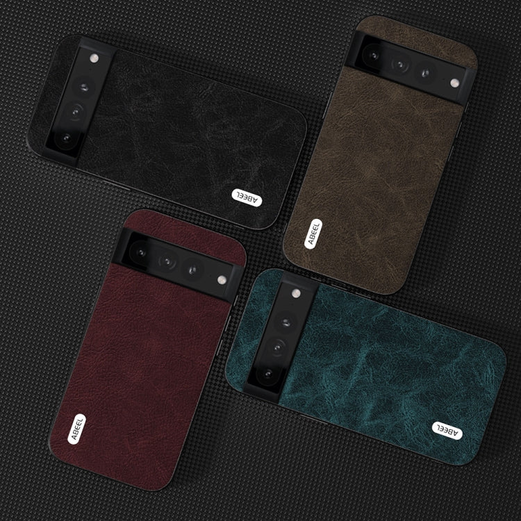 For Google Pixel 8 ABEEL Dream Litchi Texture PU Phone Case(Black) - Google Cases by PMC TechLife | Online Shopping South Africa | PMC TechLife