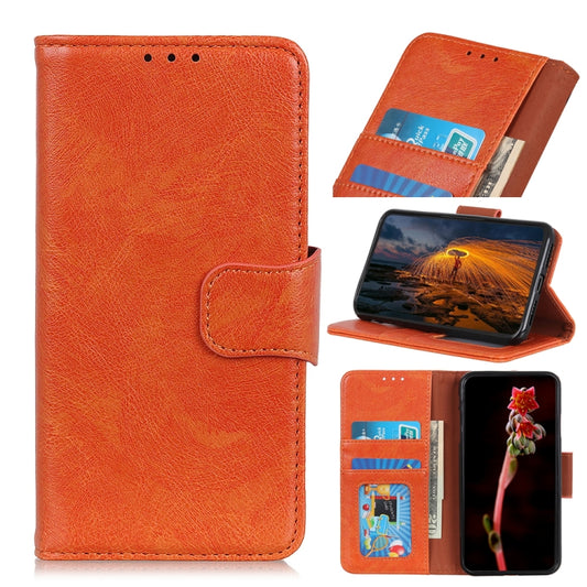 For Honor X9b/X50 5G/Magic6 Lite 5G Nappa Texture Flip Leather Phone Case(Orange) - Honor Cases by PMC Jewellery | Online Shopping South Africa | PMC Jewellery | Buy Now Pay Later Mobicred