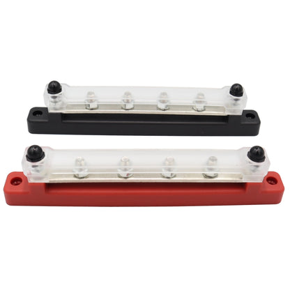 CP-3122 1 Pair 150A 48V RV Yacht Car High Current Single-row 4-way Terminal Busbar - Booster Cable & Clip by PMC Jewellery | Online Shopping South Africa | PMC Jewellery | Buy Now Pay Later Mobicred