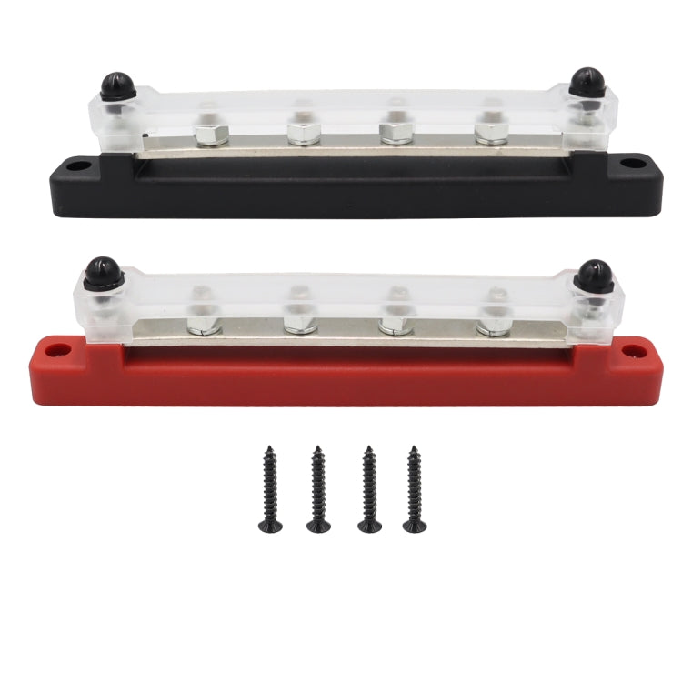 CP-3122 1 Pair 150A 48V RV Yacht Car High Current Single-row 4-way Terminal Busbar - Booster Cable & Clip by PMC Jewellery | Online Shopping South Africa | PMC Jewellery | Buy Now Pay Later Mobicred