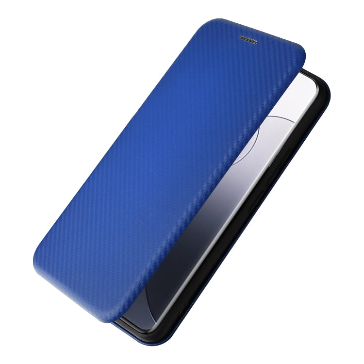 For Xiaomi 14 Pro Carbon Fiber Texture Flip Leather Phone Case(Blue) - 14 Pro Cases by PMC Jewellery | Online Shopping South Africa | PMC Jewellery