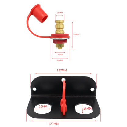 CP-4005 Car Remote Battery Terminal SUV Battery Pile Head with Stainless Steel Bracket - Booster Cable & Clip by PMC Jewellery | Online Shopping South Africa | PMC Jewellery | Buy Now Pay Later Mobicred