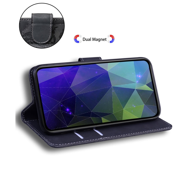 For iPhone 16 Tiger Embossing Pattern Leather Phone Case(Black) - iPhone 16 Cases by PMC TechLife | Online Shopping South Africa | PMC TechLife | Buy Now Pay Later Mobicred