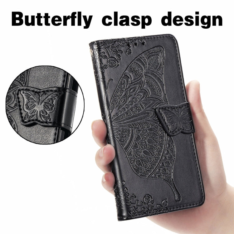 For Ulefone Note 16 Pro Butterfly Love Flower Embossed Leather Phone Case(Black) - Ulefone Cases by PMC Jewellery | Online Shopping South Africa | PMC Jewellery | Buy Now Pay Later Mobicred