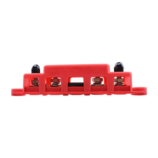 CP-4124-02 RV Yacht M8 Single Row 4-way Power Distribution Block Busbar with Cover with 300A Fuse - Booster Cable & Clip by PMC Jewellery | Online Shopping South Africa | PMC Jewellery | Buy Now Pay Later Mobicred