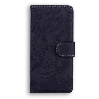 For Motorola Edge 2024 Tiger Embossing Pattern Leather Phone Case(Black) - Motorola Cases by PMC Jewellery | Online Shopping South Africa | PMC Jewellery | Buy Now Pay Later Mobicred