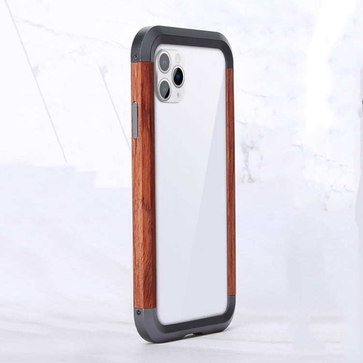 For iPhone 11 Pro R-JUST Metal + Wood Frame Protective Case - iPhone 11 Pro Cases by R-JUST | Online Shopping South Africa | PMC Jewellery | Buy Now Pay Later Mobicred