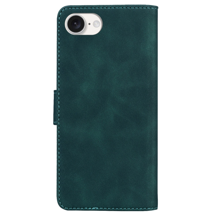 For iPhone SE 2024 Skin Feel Pure Color Flip Leather Phone Case(Green) - More iPhone Cases by PMC Jewellery | Online Shopping South Africa | PMC Jewellery | Buy Now Pay Later Mobicred