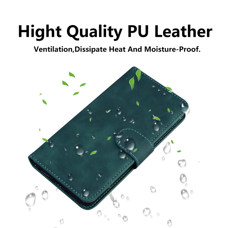 For iPhone SE 2024 Skin Feel Pure Color Flip Leather Phone Case(Green) - More iPhone Cases by PMC Jewellery | Online Shopping South Africa | PMC Jewellery | Buy Now Pay Later Mobicred