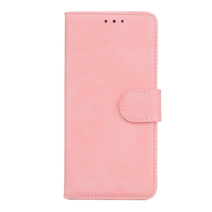 For Motorola Moto G Power 5G 2024 Skin Feel Pure Color Flip Leather Phone Case(Pink) - Motorola Cases by PMC Jewellery | Online Shopping South Africa | PMC Jewellery | Buy Now Pay Later Mobicred