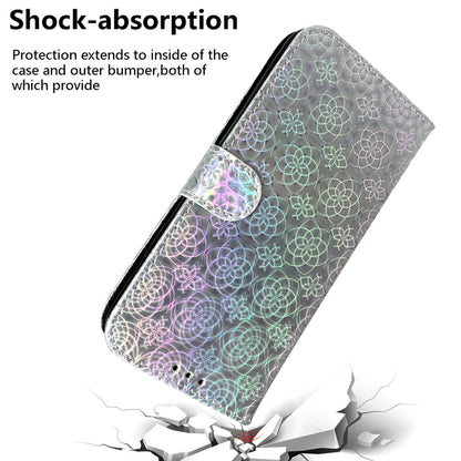 For Motorola Moto G Play 4G 2024 Colorful Magnetic Buckle Leather Phone Case(Silver) - Motorola Cases by PMC Jewellery | Online Shopping South Africa | PMC Jewellery | Buy Now Pay Later Mobicred