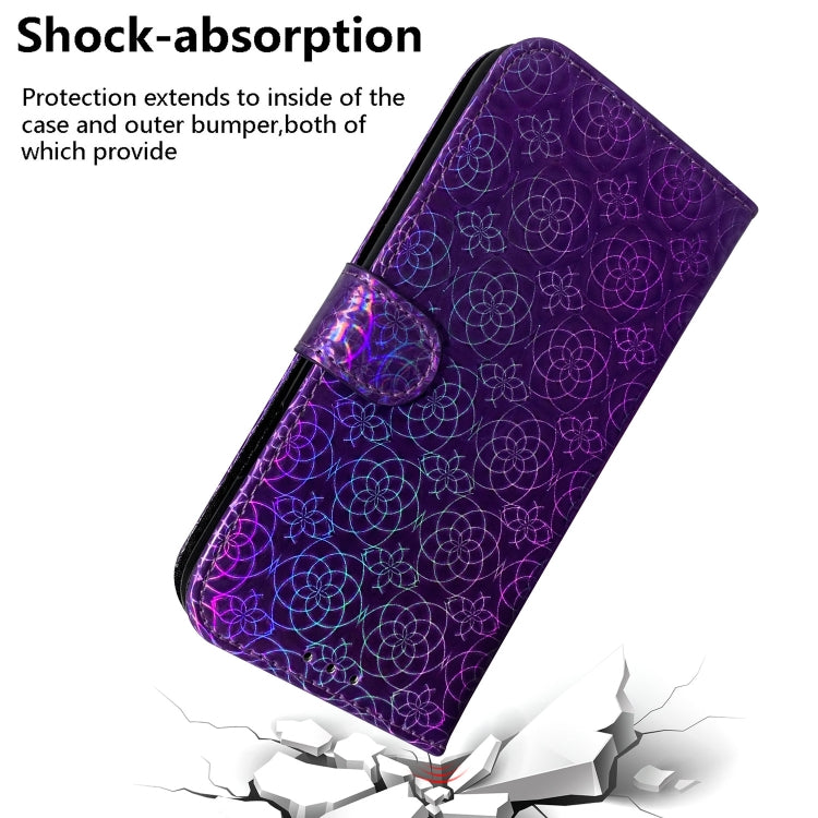 For Motorola Moto G Play 4G 2024 Colorful Magnetic Buckle Leather Phone Case(Purple) - Motorola Cases by PMC Jewellery | Online Shopping South Africa | PMC Jewellery | Buy Now Pay Later Mobicred