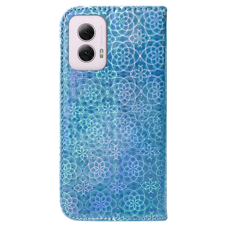 For Motorola Moto G Power 5G 2024 Colorful Magnetic Buckle Leather Phone Case(Blue) - Motorola Cases by PMC Jewellery | Online Shopping South Africa | PMC Jewellery | Buy Now Pay Later Mobicred