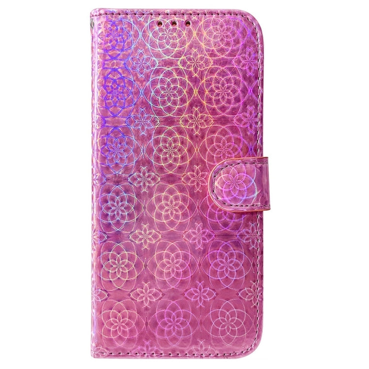 For Motorola Edge 2024 Colorful Magnetic Buckle Leather Phone Case(Pink) - Motorola Cases by PMC Jewellery | Online Shopping South Africa | PMC Jewellery | Buy Now Pay Later Mobicred